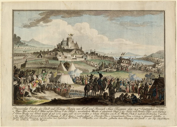 The Taking of Khotyn by Russian army on September 29, 1788 a Unbekannter Künstler