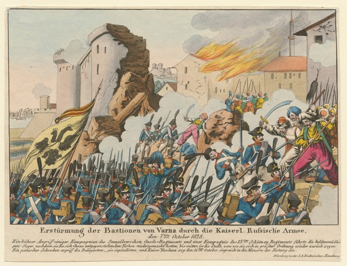 The storming the bastions of Varna by the Russian army on September 1828 a Unbekannter Künstler