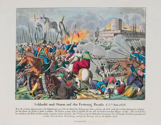 The storming the Brailov fortress on June 15, 1828 a Unbekannter Künstler