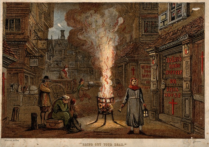 Great Plague in London, 1665 a Unbekannter Künstler
