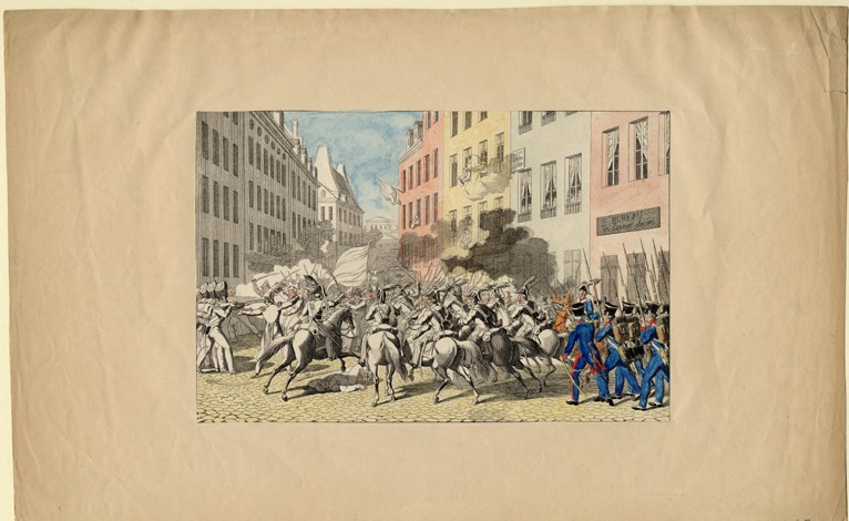 The July Revolution of 1830 a Unbekannter Künstler