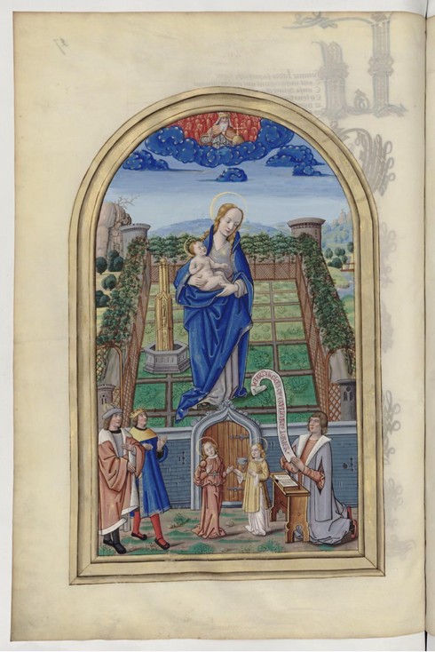 The Virgin Mary. From: Chants royaux en l'honneur de la Vierge au Puy d'Amiens a Unbekannter Künstler