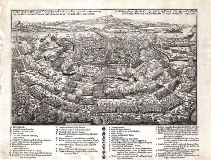 The Battle of Khotyn on 11 November 1673 a Unbekannter Künstler