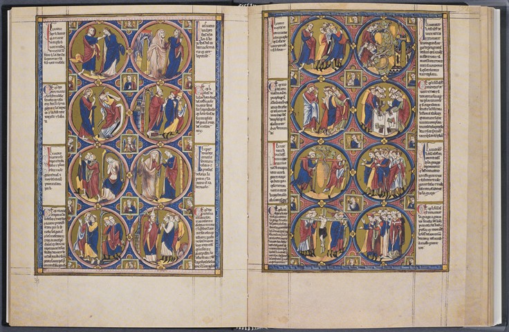 The Creation. Bible moralisée (Codex Vindobonensis 2554) a Unbekannter Künstler