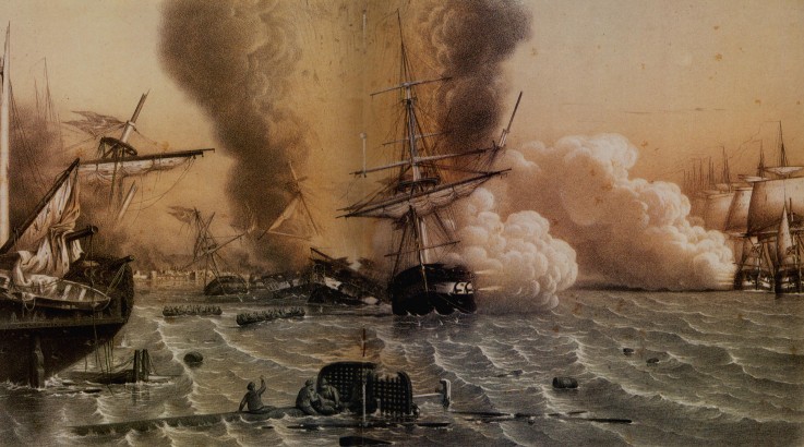 The Battle of Sinop on 30 November 1853 a Unbekannter Künstler