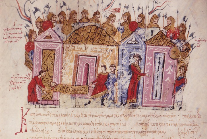 The Varangian Guard (Miniature from the Madrid Skylitzes) a Unbekannter Künstler