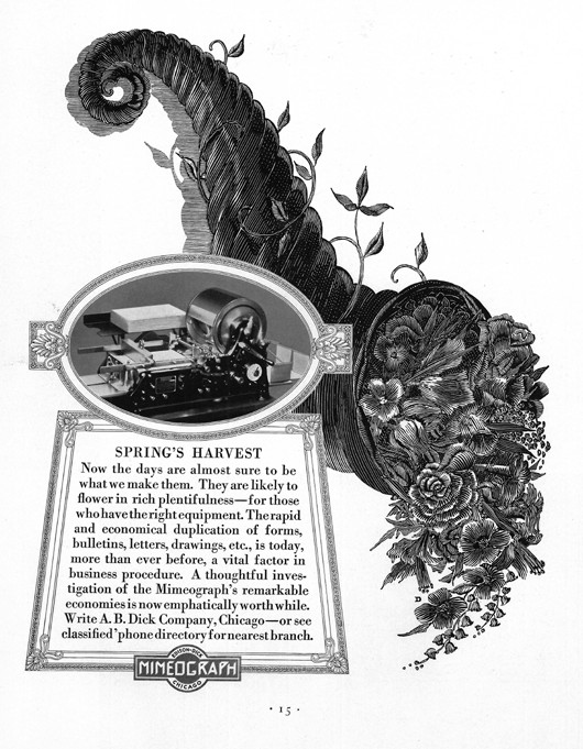 Advertisement for the Edison Mimeograph a Unbekannter Künstler