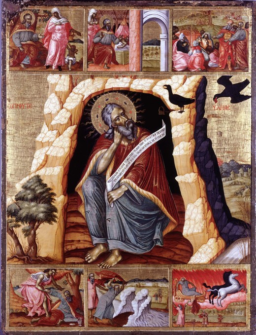 The Prophet Elijah in the Wilderness with Scenes from His Life a Unbekannter Künstler
