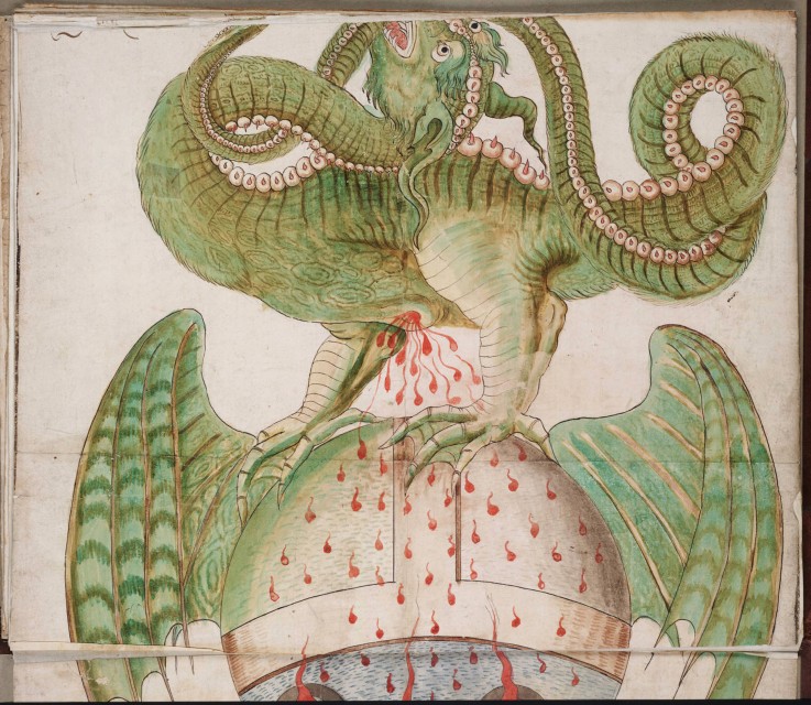 Emblematic Alchemy (from The Ripley Scroll) a Unbekannter Künstler