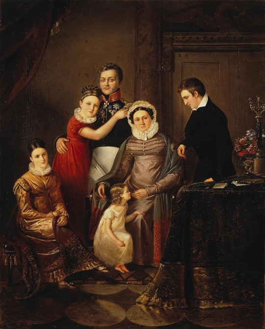 Portrait of the Family of Prince Nikolay Repnin-Volkonsky a Unbekannter Künstler