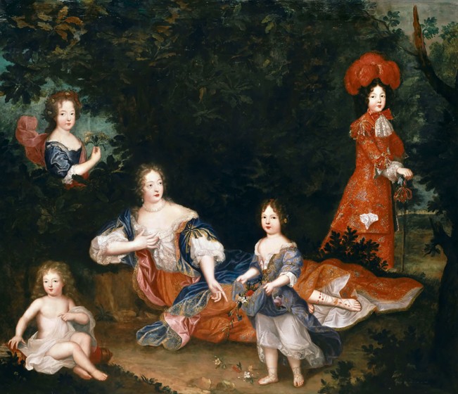 Françoise-Athénaïs de Rochechouart, marquise de Montespan (1640-1707) and her children a Unbekannter Künstler