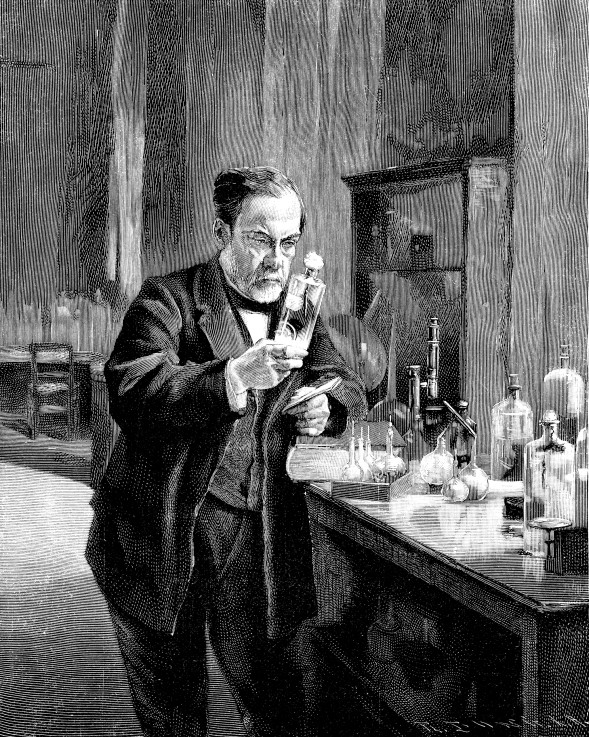 French chemist and microbiologist Louis Pasteur (1822–1895) a Unbekannter Künstler