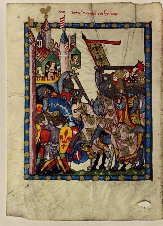 Count Wernher von Homberg (From the Codex Manesse) a Unbekannter Künstler