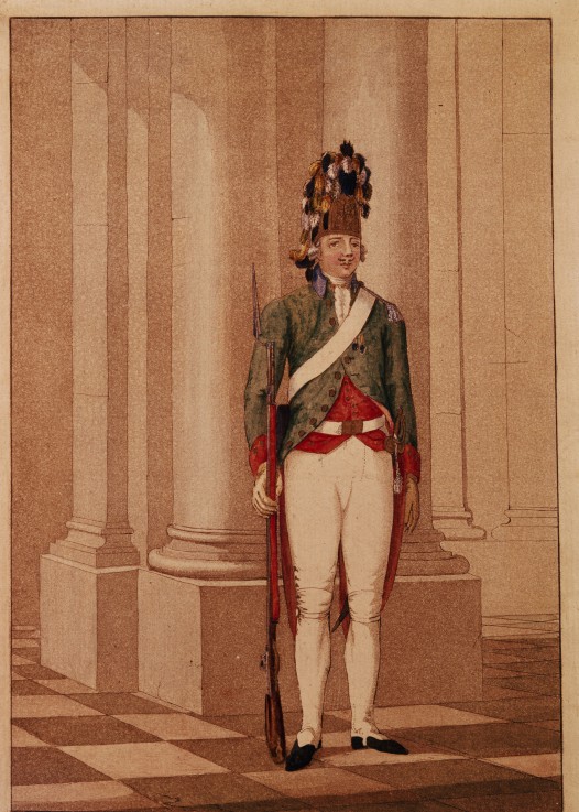 Lifeguard Grenadier at the time of Empress Catherine II a Unbekannter Künstler