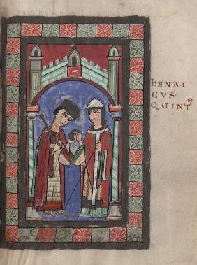 Emperor Henry V and Matilda of England at the Wedding Feast in Mainz on 7 January 1114