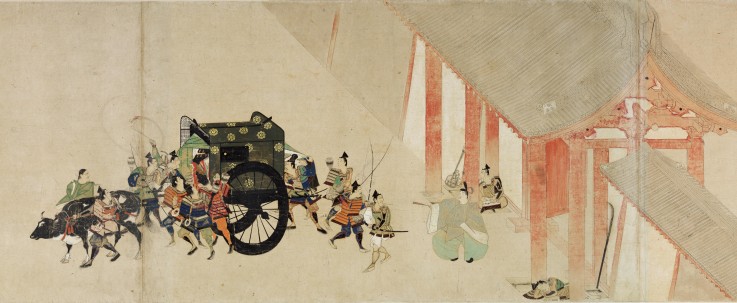 Illustrated Tale of the Heiji Civil War (The Imperial Visit to Rokuhara) 2 scroll a Unbekannter Künstler