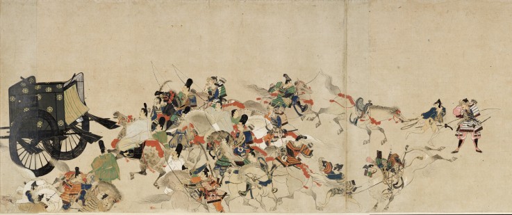 Illustrated Tale of the Heiji Civil War (The Imperial Visit to Rokuhara) 3 scroll a Unbekannter Künstler