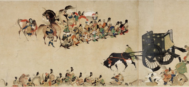 Illustrated Tale of the Heiji Civil War (The Imperial Visit to Rokuhara) 4 scroll a Unbekannter Künstler