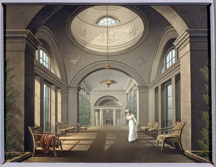Interior of the Aviary in the Pavlovsk palace a Unbekannter Künstler