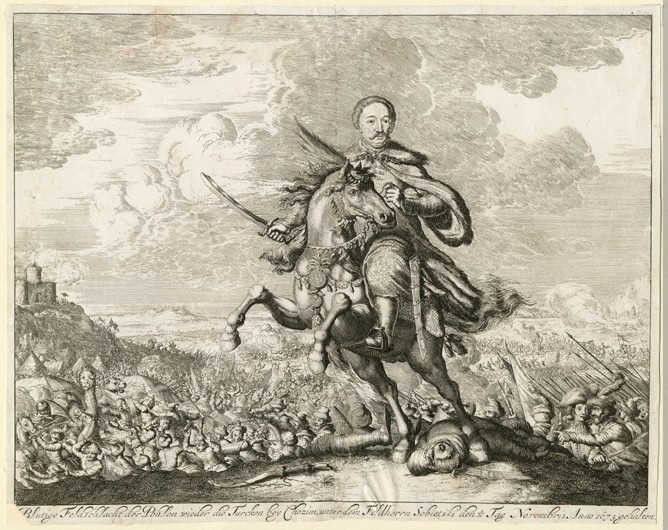 King John III Sobieski at the Battle of Khotyn on 11 November 1673 a Unbekannter Künstler