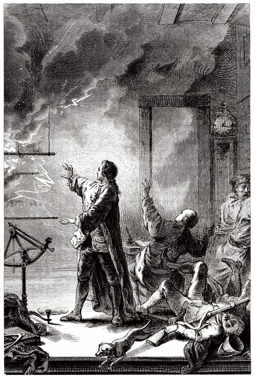 Jean-Baptiste Chappe d'Auteroche observed the transit of Venus expected on 6 June 1761 in Tobolsk in a Unbekannter Künstler