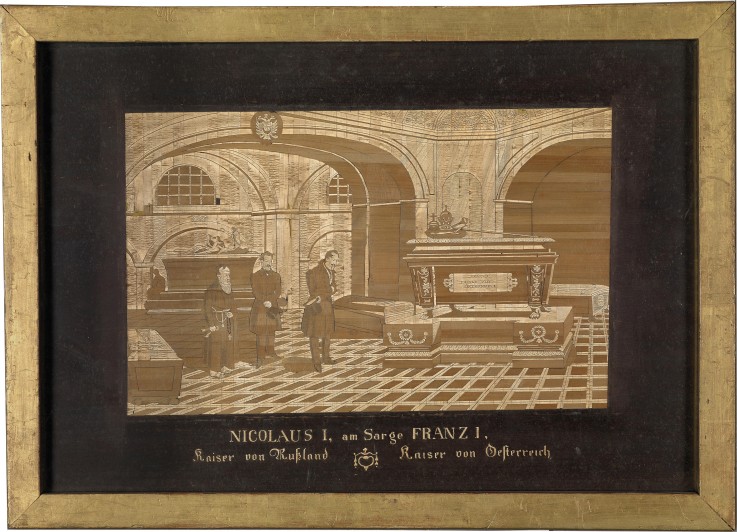 Emperor Nicholas I at the coffin of Emperor Francis I of Austria a Unbekannter Künstler