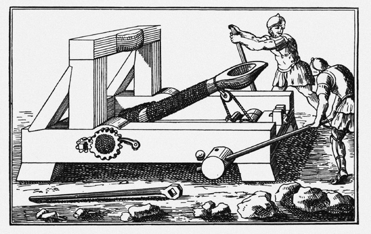 Archimedes Siege Catapult. From The Histories by Polybius a Unbekannter Künstler