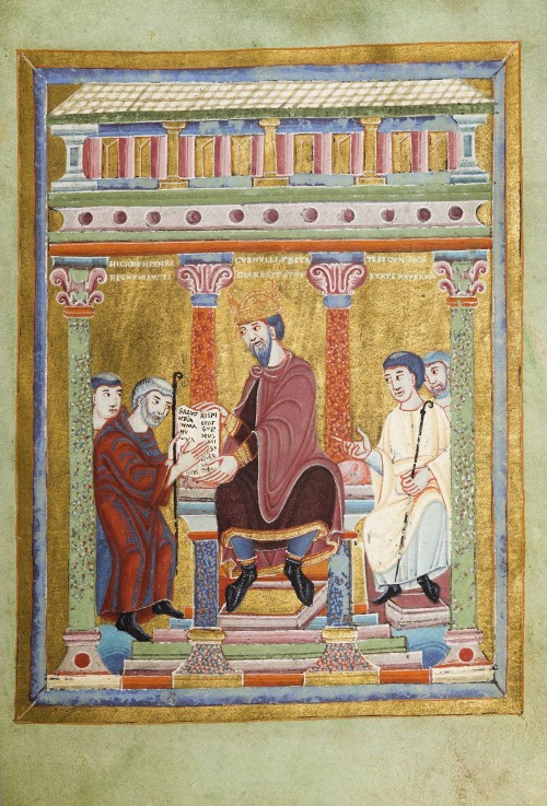 Henry III, Holy Roman Emperor (Evangelarium for Henry III) a Unbekannter Künstler
