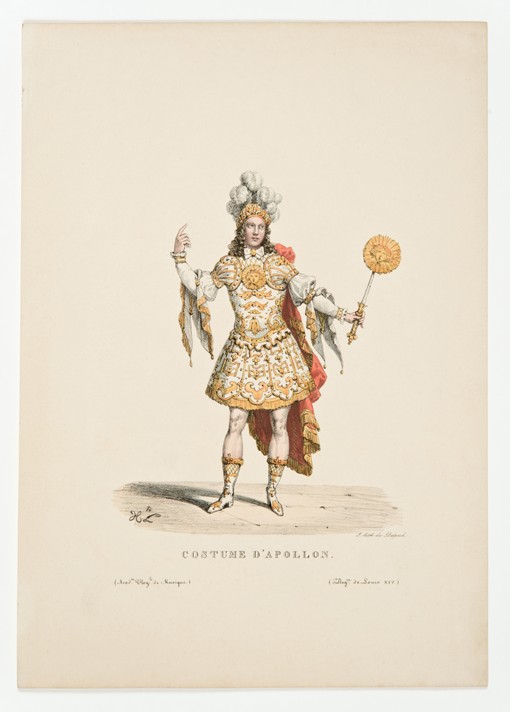 Louis XIV as Apollo in the ballet "Noces de Thétis et Pélée" in 1654 a Unbekannter Künstler