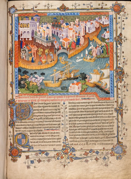 Marco Polo’s departure from Venice in 1271 (From Marco Polo’s Travels) a Unbekannter Künstler