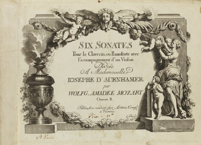 Mozart: Six sonates pour le clavecin ou pianoforte avec l'accompagnement d'un violon dediés a Mademo a Unbekannter Künstler