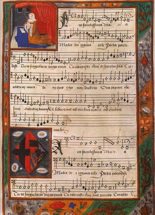 Chansonnier of Margaret of Austria (From Album de Marguerite d'Autriche) a Unbekannter Künstler
