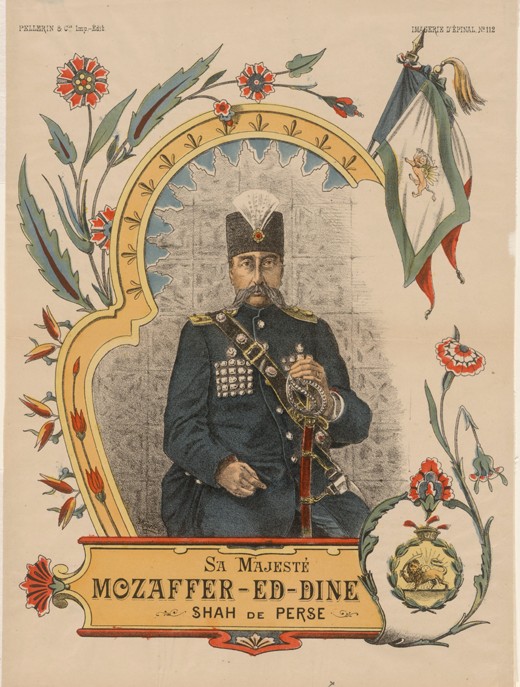 Mozaffar ad-Din Shah Qajar (1853-1907), Shahanshah of Persia a Unbekannter Künstler
