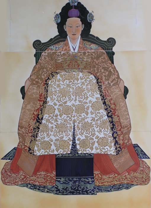 Myeongseong (1851-1895), Empress of Korea a Unbekannter Künstler