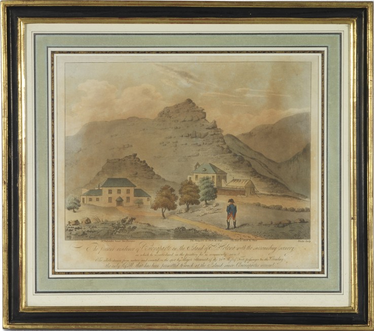 Napoleon Bonaparte on the island of Saint Helena a Unbekannter Künstler