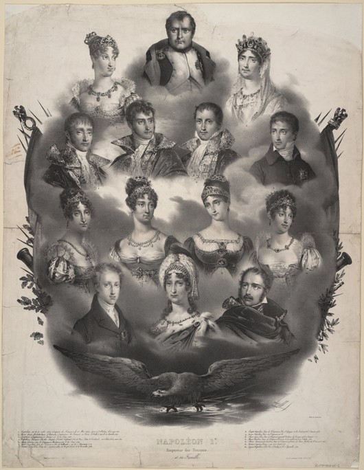Napoléon I. Bonaparte and his Family a Unbekannter Künstler