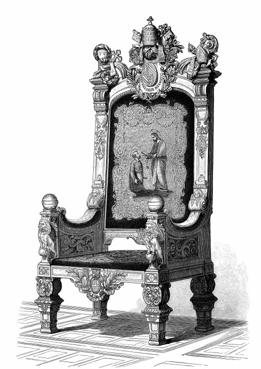 Throne of the pope a Unbekannter Künstler