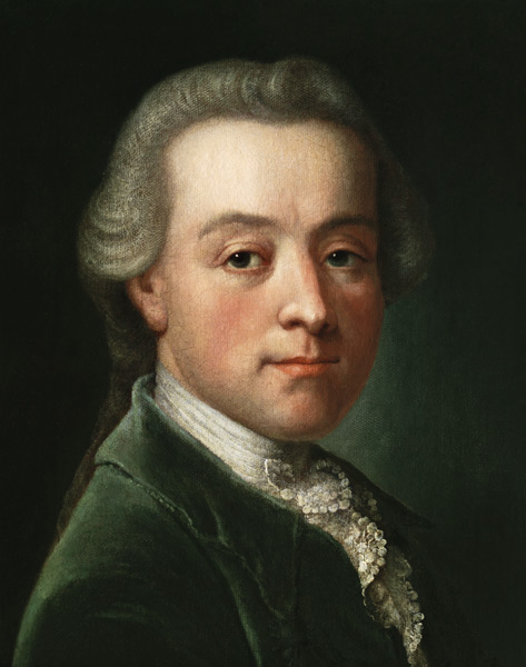 Portrait of the composer Wolfgang Amadeus Mozart (1756-1791) a Unbekannter Künstler