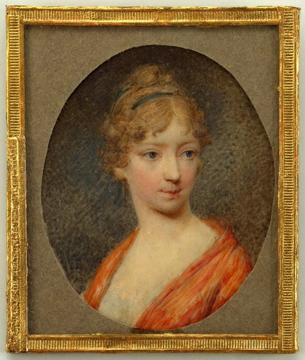 Portrait of Empress Elizabeth Alexeievna, Princess Louise of Baden (1779-1826) a Unbekannter Künstler