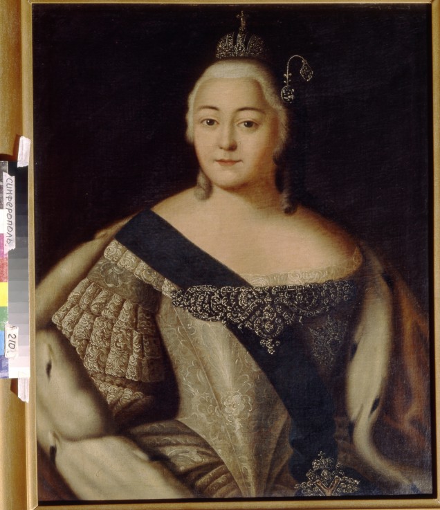 Portrait of Empress Elisabeth (1709-1762) a Unbekannter Künstler