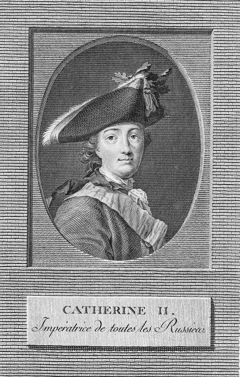 Portrait of Empress Catherine II (1729-1796) a Unbekannter Künstler