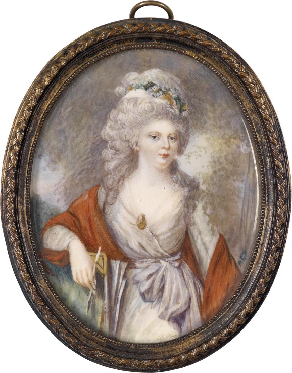 Portrait of Empress Maria Feodorovna (Sophie Dorothea of Württemberg) (1759-1828) a Unbekannter Künstler