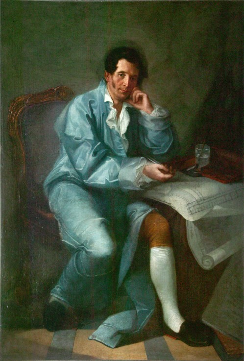 Portrait of the architect Jean-Baptiste Vallin de la Mothe (1729-1800) a Unbekannter Künstler