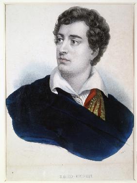 Portrait of the poet Lord George Noel Byron (1788-1824)