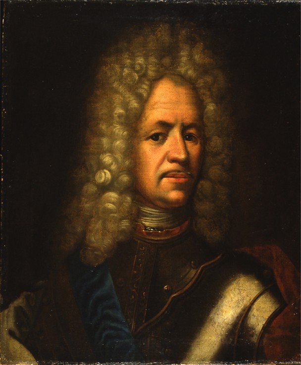 Portrait of Alexander Danilovich Menshikov, Generalissimo, Prince of the Holy Roman Empire and Duke  a Unbekannter Künstler