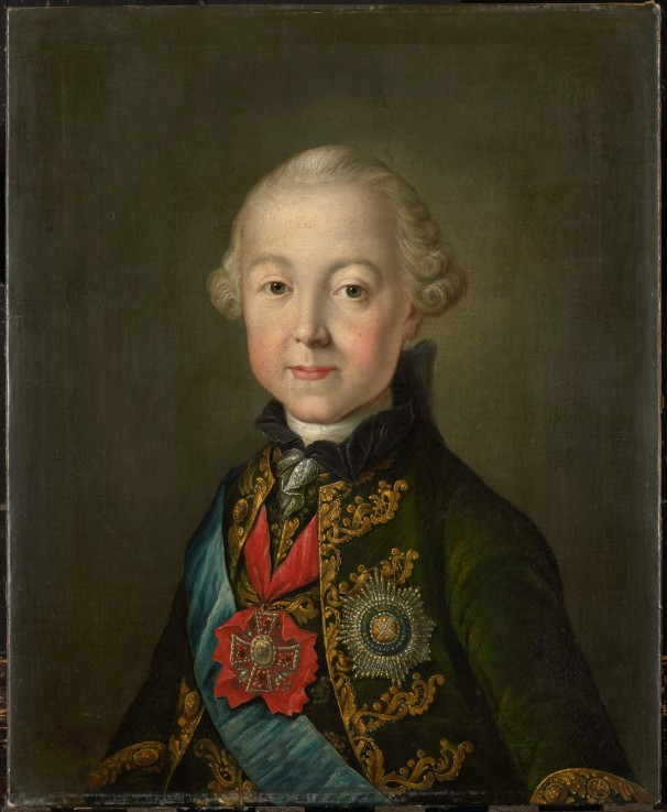 Portrait of Grand Duke Pavel Petrovich (1754-1801) a Unbekannter Künstler