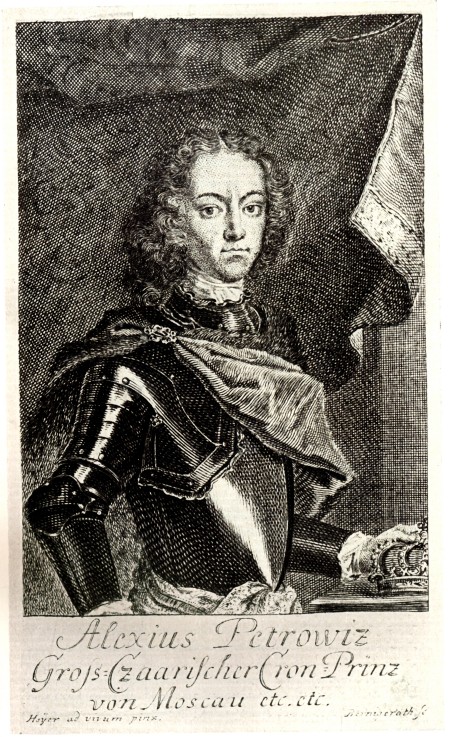Portrait of Tsarevich Alexei Petrovich of Russia (1690-1718) a Unbekannter Künstler