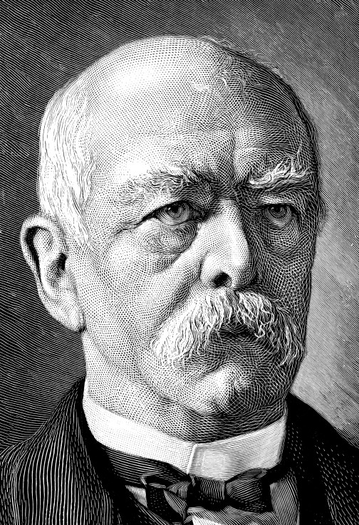 Portrait of Chancellor Otto von Bismarck (1815-1898) a Unbekannter Künstler