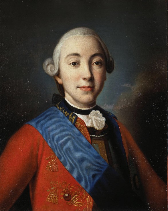 Portrait of the Tsar Peter III of Russia (1728-1762) a Unbekannter Künstler