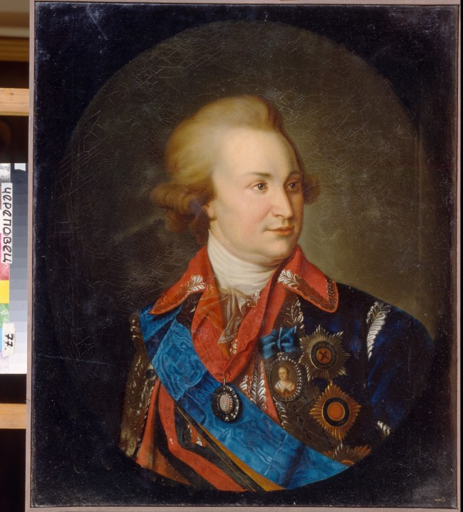 Portrait of Prince of Tauris general-field marshal, statesman Grigori A. Potyomkin (1739-1791) a Unbekannter Künstler